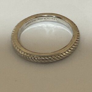 Judith Ripka Sterling Silver 925 Wedding Band Ring Size 9